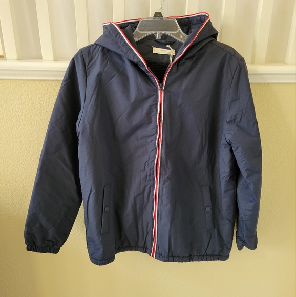 Mango Kid's Faux Fur Lining Hooded Jacket - Picture 1 of 9